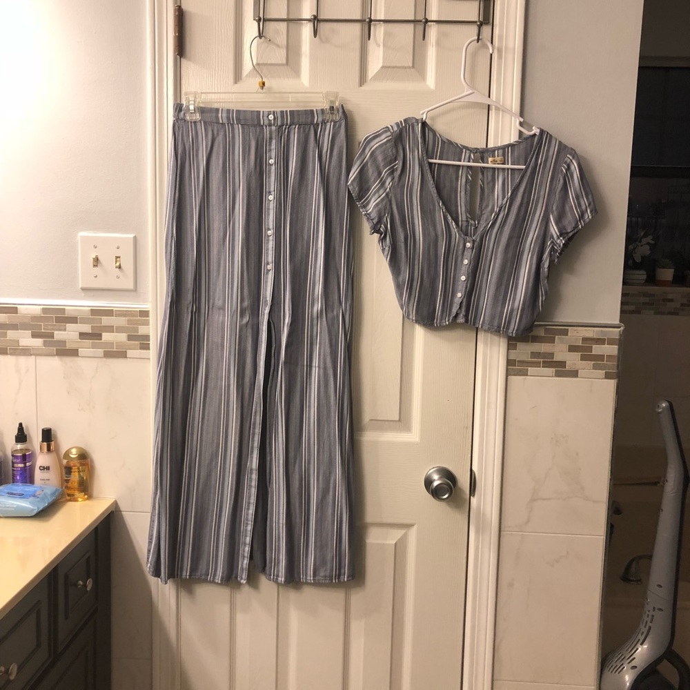 Skirt & Crop Top Set